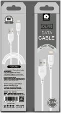 Кабель USB WUW X153 USB-Lightning 2.4A білий