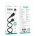 USB кабель BOROFONE BX113 SILICONE 2.4A 3m USB - Lightning, ЧОРНИЙ
