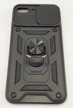 Armor Case With Curtain for Apple Iphone 7 Plus / 8 Plus Black