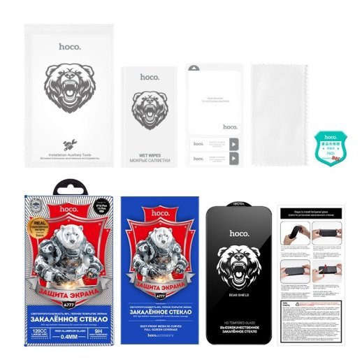 Скло для телефону HOCO A777 Bear Shield HD APPLE iPhone 14 PRO MAX  | 15 PLUS | 16 PLUS 6,7"