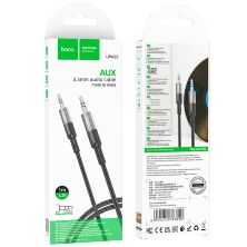 Кабель AUX HOCO UPA23 2 pin (1М) (черный)
