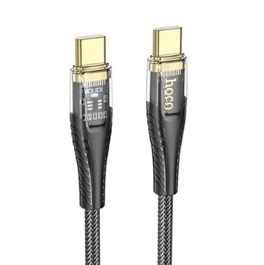 USB-C кабель HOCO U121 Type-C - Type-C 60W 1.20M 3A LED НЕЙЛОН