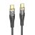 USB-C кабель HOCO U121 Type-C - Type-C 60W 1.20M 3A LED НЕЙЛОН