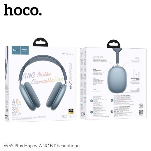 Бездротові повнорозмірні навушники HOCO W65 Plus, синий