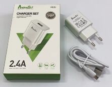 Мережевий Зарядний Пристрій Avantis A820 1USB Micro Black