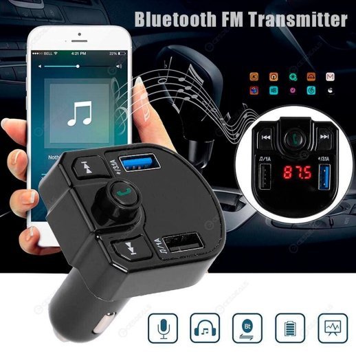 FM модулятор M9 Bluetooth / гучномовець 2USB