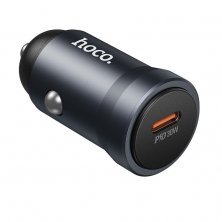 Автомобільний зарядний пристрій HOCO Z62A PD 30W, сірий