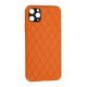 Чохол Шкiра Люкс 2021 для Apple iPhone 11 Pro Max Orange