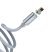 USB кабель HOCO U40A магнiтний USB - Lightning 1M, сірий