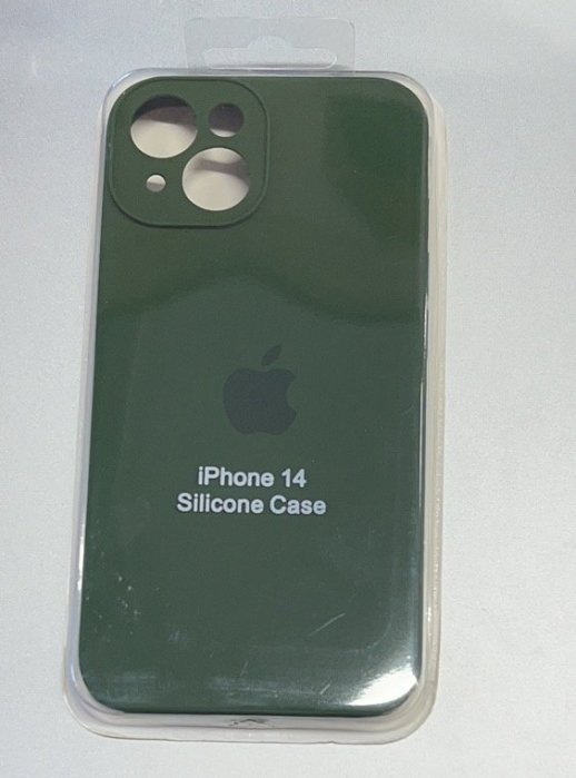 Чохол Silicone Case Copy Apple iPhone 14 Square Army Green, 18