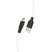 USB кабель HOCO X21 SILICONE USB - micro USB, білий