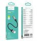 Аудио конвертер HOCO UPA32D Clever USB (папа) на 3,5 мм (мама) 0,15 метри, чёрный