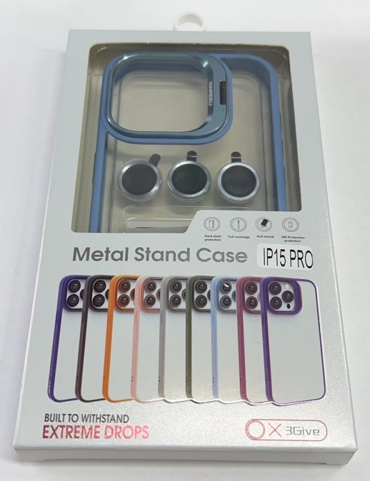Чехол Metal Stand Case Apple Iphone 15 Pro Orange 2
