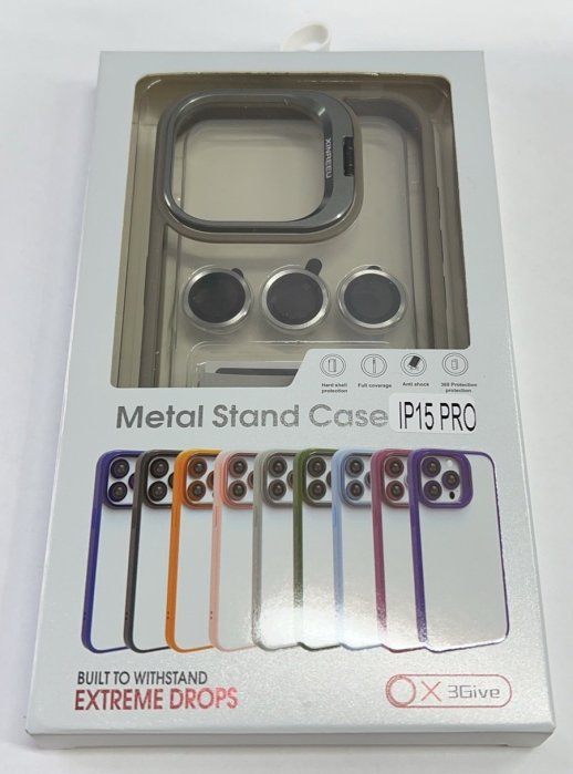 Чехол Metal Stand Case Apple Iphone 15 Pro Orange 2