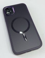 Case Carbone Shield Magsafe  for Apple Iphone 11 Deep Purple