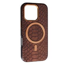 Накладка Puloka Snake with MagSafe для Apple iPhone 16 Pro Max Bronze