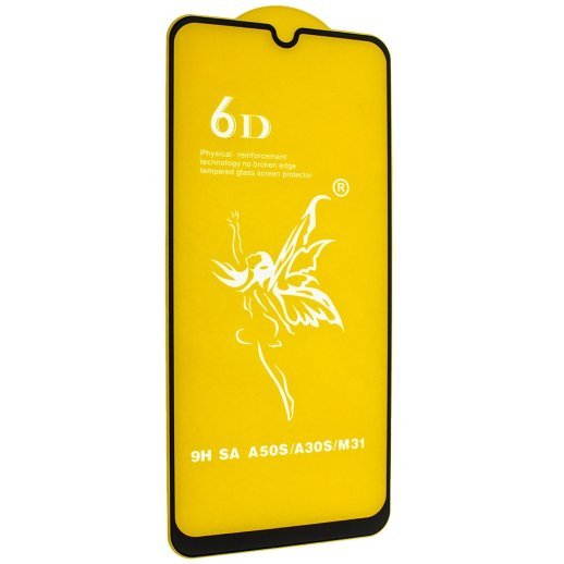 Захисне скло 6D PREMIUM SAMSUNG A30S | A50S | M31 ЧОРНИЙ