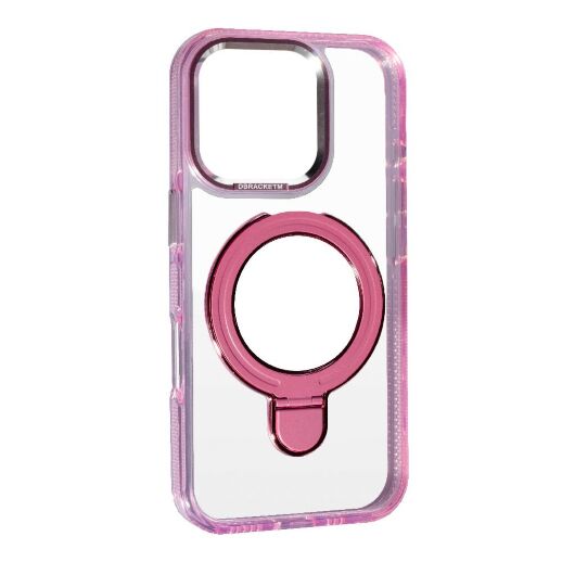 Накладка Metal Holder With Magsafe для Apple iPhone 16 Pro Pink