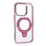Накладка Metal Holder With Magsafe для Apple iPhone 16 Pro Pink