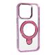 Накладка Metal Holder With Magsafe для Apple iPhone 16 Pro Pink