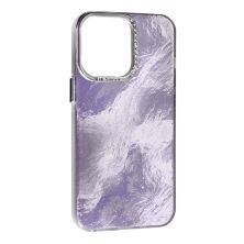 Накладка Marble Style для Apple iPhone 15 Pro Violet