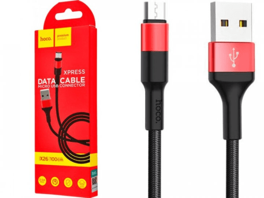 USB Cable Hoco X26 Xpress Charging Micro Black-Gold