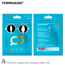 USB Cable TORNADO TX11 Micro 2.4A/1m Black