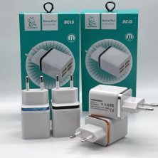 Мережевий зарядний пристрій DENMEN DC15 2.4A 4USB
