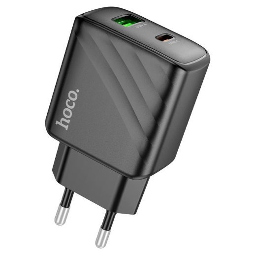 Мережевий зарядний пристрій HOCO CS23A TYPE-C PD 30W + USB QC 3.0,чорний