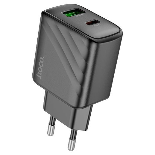 Мережевий зарядний пристрій HOCO CS23A TYPE-C PD 30W + USB QC 3.0,чорний