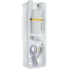 Мережевий зарядний пристрій INKAX CD-11 2.4A + USB кабель TYPE-C