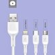 Мережевий зарядний пристрій WUW T38 2USB 2.4A + USB Lightning