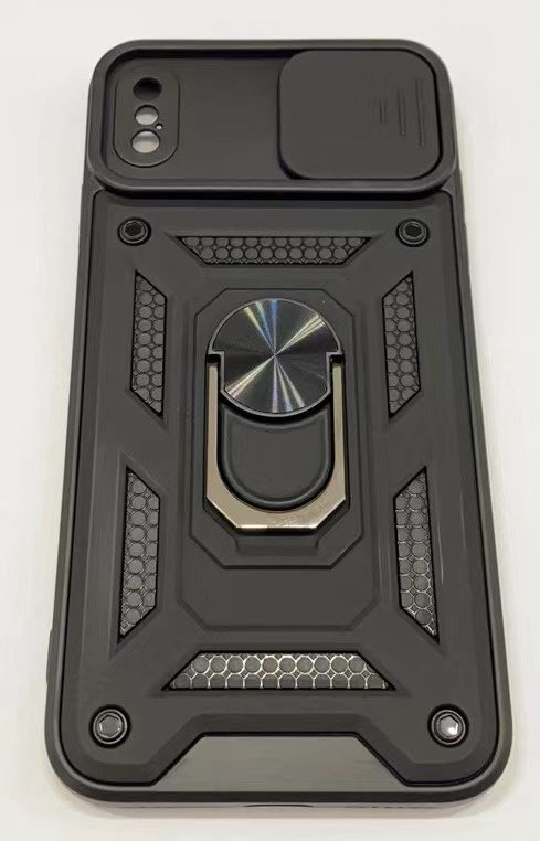 Armor Case With Curtain for Apple Iphone Xs Max Black