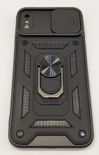 Armor Case With Curtain for Apple Iphone Xs Max Black