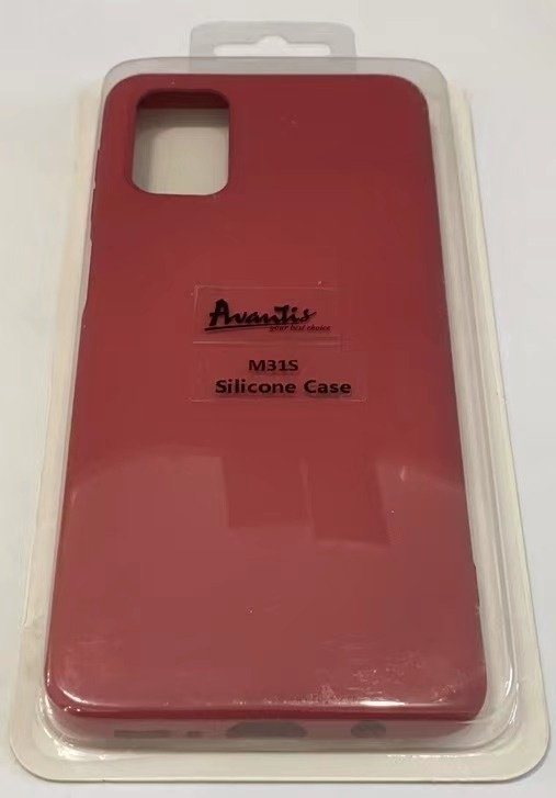 Avantis Full Silicone Case Samsung M31s Camelia red