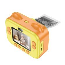 ФОТО КАМЕРА HOCO DV204 Dual lens children printing camera, жовтий