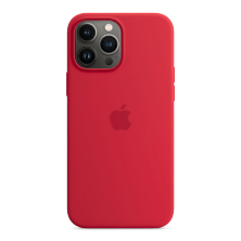 Silicone Case Original With MagSafe and Splash Screen Apple iPhone 13 Pro Max Red