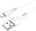 USB кабель HOCO X37 USB - Lightning 0,50м БIЛИЙ