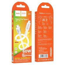 USB-C кабель HOCO X85 Type-C - Type-C 1метр, білий