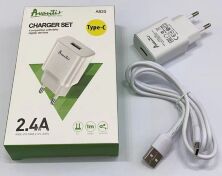Мережевий Зарядний Пристрій Avantis A820 1USB Type-C White