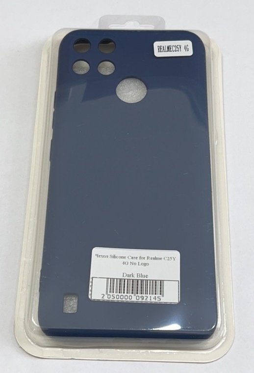 Чохол Silicone Case for Realme C25Y 4G No Logo Dark Blue