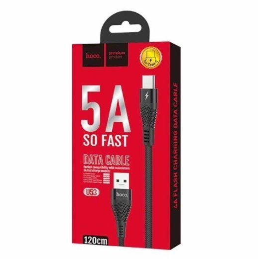 USB кабель HOCO U53 USB - Type-C 5A 1.20M