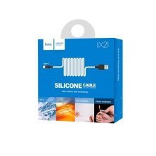 USB кабель HOCO X21 SILICONE USB - Type-C 1м БIЛИЙ