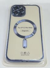 Case Magsafe With Frame for Apple Iphone 12 ProMax Light Blue