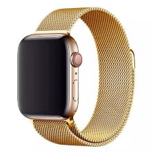 Ремінець металевий INKAX WB-04 для Apple Watch 42мм | 44мм | 45мм | 49мм GOLD