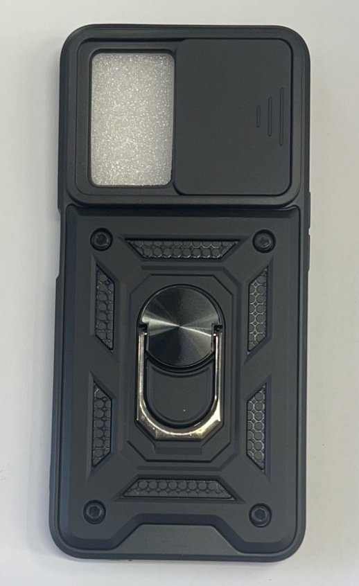 Armor Case With Curtain for Oppo A96 4G / A76 4G / A36 Dark Blue