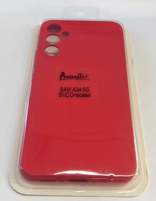 Avantis Full Silicone Case Samsung A34 Red