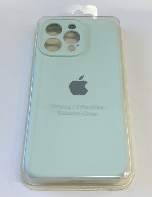 Чехол Silicone Case Copy Apple iPhone 15 Pro Max Square Light Turquoise, 26