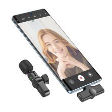 Бездротовий петличний мікрофон Borofone BFK12 TYPE-C, чорний