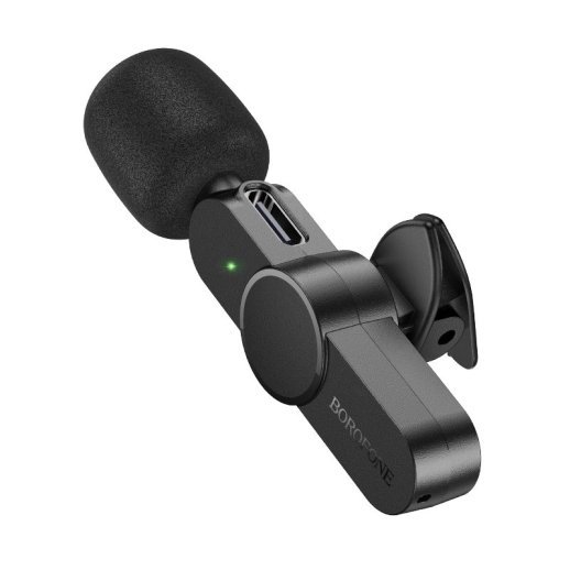 Бездротовий петличний мікрофон Borofone BFK12 TYPE-C, чорний
